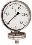 Plattenfedermanometer, Chemieausführung, Anschluss unten Messbereich 0 - 6,0 bar -