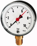 Standardmanometer, Anschluss unten Messbereich -1200 / 0,0 mbar für Vakuum