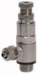 Kleinstdruckregler, Druckanschluss am Einschraubgewinde, Anschluss Schnellverschraubung Gewinde 1/4 für Schlauch mm 6 / 4