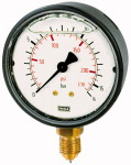 Glyzerinmanometer, Anschluss unten Messbereich -1 / +5,0 bar für Vakuum