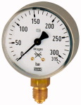 Manometer Messbereich 0 - 40,0 bar Aufschrift acetylene
