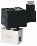 stromlos geschlossen, 230 V, 50 - 60 Hz, direktgesteuert Gewinde G 1/8 Betriebs- druck min. bar 0,0