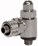 Drosselventil, beidseitige Drosselung (»B«), Anschluss Schnellverschraubung Gewinde M5 für Schlauch mm 4 / 2,5