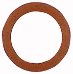 Dichtringe aus Vulkanfiber, Temperatur bis max. 75 °C für Gewinde G 1/2 D1 mm 21,0