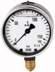 Glyzerinmanometer, Anschluss unten Messbereich 0 - 1000,0 bar -