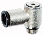 Winkelschwenkverschraubung, drehbar, Außengewinde zylindrisch Gewinde G 1/4 für Schlauch- Außen-Ø mm 6