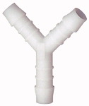 Y-Schlauchverbindungsstutzen, Winkel 90°, POM für Schlauch LW mm 3 L2 mm 21,0