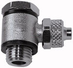 Winkelschwenkverschraubung, Außengewinde zylindrisch Gewinde G 1/8 für Schlauch mm 8/6