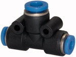 T-Verbinder mit reduziertem Abgang für Schlauch- Außen-Ø mm 2x10 / 1x12 L1 mm 28,9