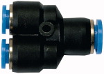 Y-Verbinder, reduziert für Schlauch- Außen-Ø mm 1x10 / 2x8 L1 mm 48,9