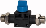 Absperrventil, Anschluss 2 x zylindrisches Gewinde Gewinde 1 G 1/4 Gewinde 2 G 1/4
