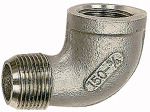 Winkelstück 90°, innen/außen, IG: Rp-Gewinde nach ISO 7-1, AG: R-Gewinde nach ISO 7-1 Gewinde 1/8 L1 mm 24,0