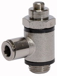 Drosselventil, beidseitige Drosselung (»B«), Anschluss Steckverbindung Gewinde 1/8 für Schlauch mm 4
