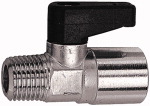 Mini-Kugelhähne Gewinde R/Rp 1/4 außen / 1/8 innen SW mm 14