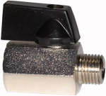 Mini-Kugelhähne Gewinde G 1/4 innen/außen SW mm 20