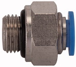 Gerader Einschraubsteckverbinder, Gehäuse Sechskant, mini Gewinde G 1/8 für Schlauch- Außen-Ø mm 4