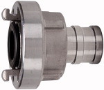 Storz-Kupplung mit Schlauchstutzen, drehbar, Aluminium Storz-Größe 52-C Knaggen- abstand mm 66