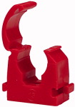 Rohrklemmen, farbig für Rohr-Außen-Ø mm 22 Farbe rot