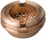 Schalldämpfer aus Sinterbronce, flache Ausführung, mit Außengewinde Gewinde G 1/2 B mm 8,0