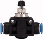 Drosselrückschlagventile, 2 x Steckanschluss für Schlauch-Außen-Ømm 6 L1mm 47,1