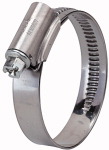 Schneckengewinde-Schlauchschellen, Chromstahl 1.4016 (W 2), 12 mm Spannbereich 25 - 40 mm Bandbreite 12 mm