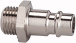 Nippel NW 7,2, Messing vernickelt, Außengewinde Bezeichnung Nippel G 1/2 außen SW mm 24