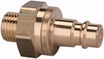 Nippel NW 7,2, beidseitig absperrend, Messing, Außengewinde Bezeichnung Nippel G 3/8 außen SW mm 22