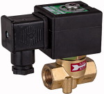 Proportionalventil zur Durchflussregelung von Wasser / Öl, 24 V DC stromlos geschlossen Anschluss G 1/4 DN 3,2