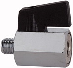 Mini-Kugelhähne Gewinde G 1/8 innen/außen SW mm 21