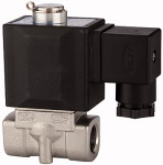 stromlos offen, (NO), direktgesteuert, 24 V DC, für hohe Drücke - Datenblatt 15-7-A Gewinde G 1/8 Betriebs- druck min. bar 0,0