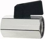 Mini-Kugelhähne Gewinde G 1/4 innen SW mm 21