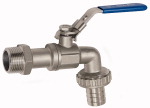 Kugelauslaufhahn, Edelstahl 1.4408, G 1 AG, DN 25
