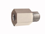 Reduziernippel lang, M5 a., G 1/8 i., SW 14, Messing vern.