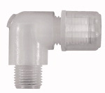 Winkel-Einschraubverschraubung G 3/8 a., f Schlauch 8/10 mm, PFA