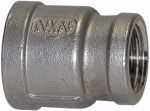 Reduziermuffe, rund, G 1/2 i., G 1/8 i., Edelstahl 1.4408