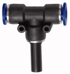 T-Steckverbindung, Stecknippel »Blaue Serie«, Schl./Stecker-Ø 10