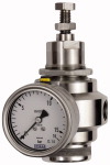 Edelstahl-Druckregler, 1.4401, BG 3, G 1/2, 0,4 - 4,0 bar