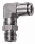 L-Steckverschraubung, drehbar, R 1/4 a., Schlauch-Ø 12, ES 1.4404