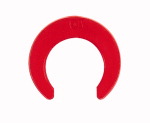 Sicherungsring, für Rohr Außen-ø 6 mm, rot, POM