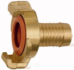 GEKA-Schlauchstück, starr, für Trinkwasser, Messing blank, LW 19