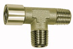 T-Stück, außen/außen/innen, G/R 1/8, SW 10, Messing vernickelt