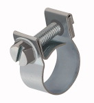 Spannbackenschelle, Stahl glanzverzinkt (W1), Nenn-ø 15,0 mm