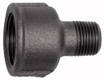 Reduziermuffe 246, Rp 1 1/2 i., R 3/4 a., Temperguss schw.