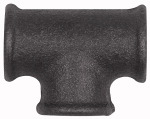 T-Stück 130, 3 x Rp 2 i., Temperguss schwarz