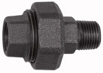 Verschraubung 341, konisch dicht., R 3/8, Rp 3/8, Temperg. schw.
