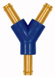 Y-Schlauchverbindungsstutzen, für Schlauch LW 4, Messing und POM