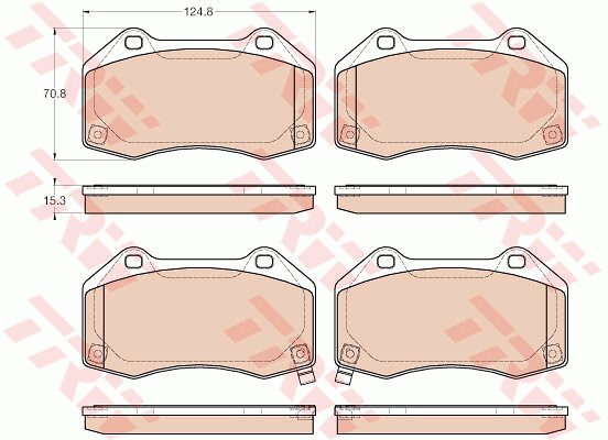 TRW Bremsbelagsatz, Scheibenbremse GDB1979