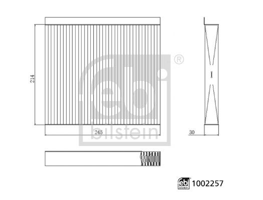 FEBI BILSTEIN Filter, Innenraumluft 1002257