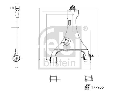 FEBI BILSTEIN Lenker, Radaufhängung 177966