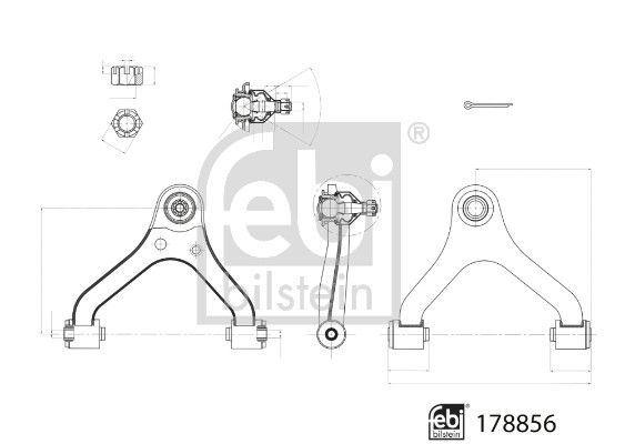 FEBI BILSTEIN Lenker, Radaufhängung 178856